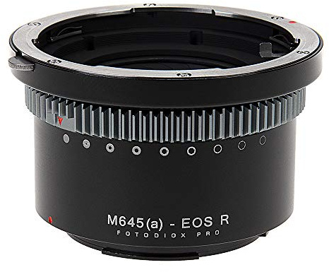 Fotodiox Pro Lens Mount Adapter Compatible with Mamiya 645 (M645) Mount AF/AF-D Lenses to Canon RF-Mount Camera