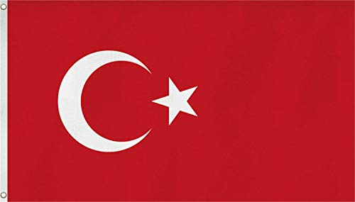 normani XXL Flagge Fahne, genäht in 150 x 250 oder 300 x 500 cm Farbe Türkei Größe 150x250