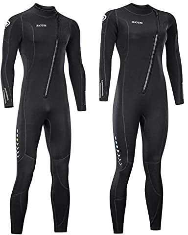 Ultra-Stretch-Neoprenanzug, 3 mm, Frontreißverschluss, Ganzkörper-Tauchanzug, Einteilig, für Männer und Frauen, Schnorcheln, Tauchen, Schwimmen, Surfen (Frauen, M)