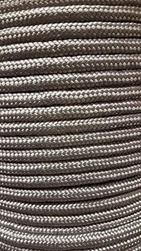 5mm Grey Strong Braided Polypropylene Plaited Poly Rope Cord Yacht Boat Sailing (Length : 5m)