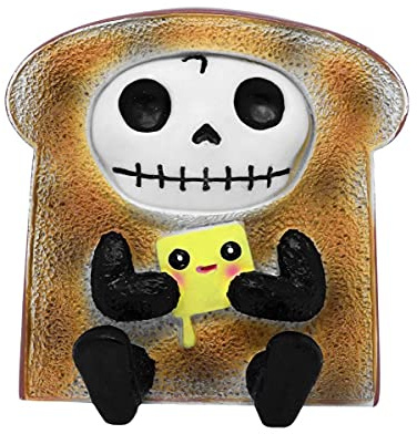 Horror-Shop Kleine Toasty Furrybones Figur - Skelettfigur als Geschenkidee