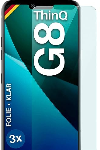 moex Film de protection transparent compatible avec LG G8 ThinQ - film protecteur d'écran HD, film fin résistant aux rayures, lot de 3, Ultra-Clair