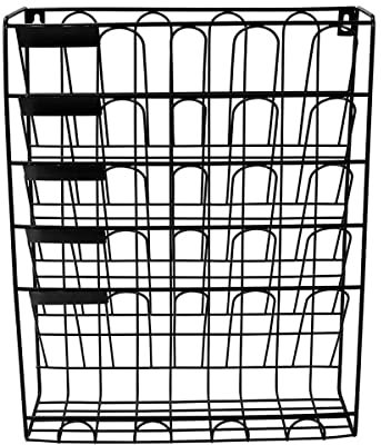 TentHome Prospekthalter Wand Zeitungshalter Metall Zeitschriftenhalter Zeitschriftensammler Draht Magazinhalter Zeitungsständer Zeitschriftenständer Prospektständer Prospektspenderset Schwarz