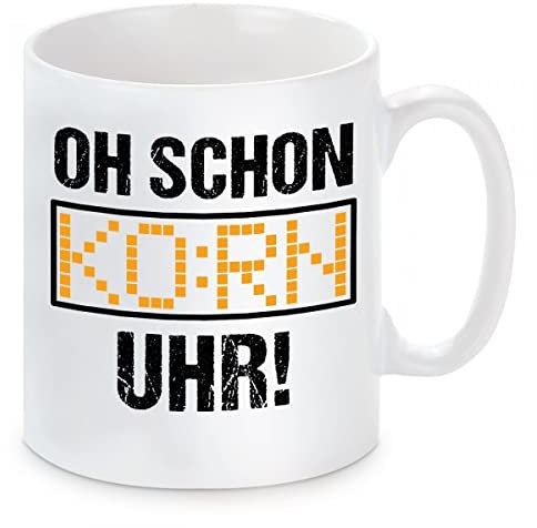 Tasse mit Motiv - OH! SCHON KORN UHR