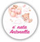 100 Tag Adesivi personalizzati per nascita, battesimo, compleanno, PERSONALIZZALO QUI con nome, frase, data, etichette adesive per inviti, scatolini, sacchetti, bomboniere, regalini
