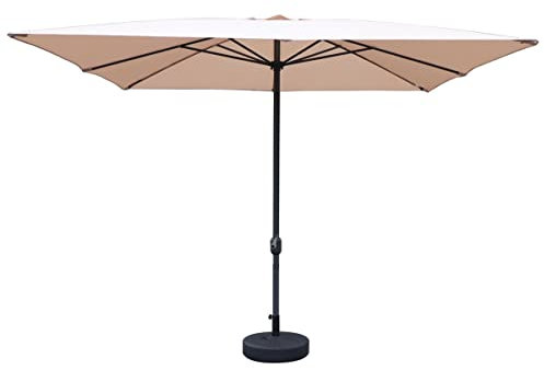 MAURY'S OMBRELLONE DA GIARDINO QUADRATO 3 x 3 MT (Ecrù)