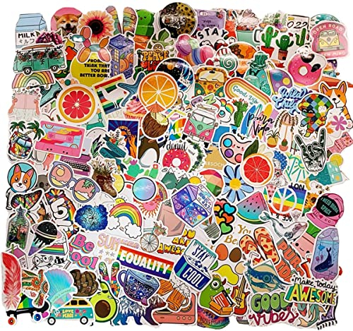 Cool Random Stickers Vinyl Skateboard Stickers,Variety Stickers for Laptop Guitar Water Bottle Luggage Bike Sticker Waterproof Graffiti 150PCS Stickers for Kids Adult