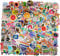 Cool Random Stickers Vinyl Skateboard Stickers,Variety Stickers for Laptop Guitar Water Bottle Luggage Bike Sticker Waterproof Graffiti 150PCS Stickers for Kids Adult