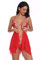 WWricotta Tenue Sexy Femme Coquine Hot - Nuisette Femme Sexy Hot Lingerie Nuisette Babydoll Body Ouvert Saint Valentin Sexy Night Wear Sleepwear Dentelle Intimes Sexy