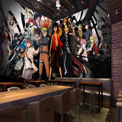 TACINO Wandbild Tapeten Anime NARUTO periphere Drucktapete männliche und weibliche Studenten Schlafzimmer Kinderzimmer Schlafsaal Dekoration Restaurant Hintergrund Wandtapete