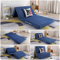 YURRO Colchón portátil de espuma para cama individual, impermeable, para oficina, colchón plegable para invitados con funda lavable, cama de repuesto para el hogar