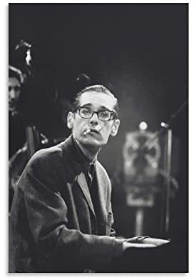 JITENG Bill Evans, Jazz Pianist Celebrity Poster Kunst Poster Leinwand Gemälde Dekor Wanddruck Foto Zuhause Modern Dekorative Poster 50 x 75 cm