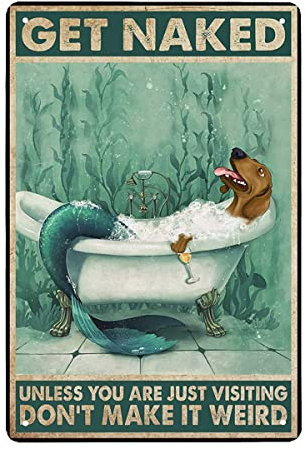 Cartel de hierro con diseño de perro salchicha, cartel de hojalata vintage para granja, tiendas de campo, cartel de chapa de metal personalizado para pared, placa retro, hogar, restaurante, cafetería,