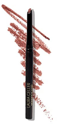 LAURA GELLER NEW YORK Modern Classic Lip Liner (Purely Pink) - Prevents Feathering and Fading, Water and Transfer Proof - Luxurious Creamy Long Lasting Lip Liner