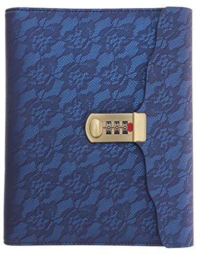 ULTECHNOVO Business Notebook Combination Lock for Personal Secret Diary Office Note Taking Featuring Lined and Blank Pages