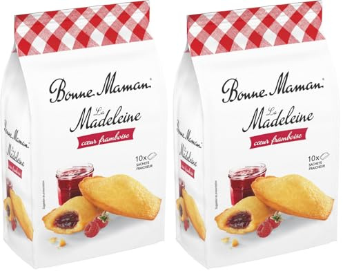 Bonne Maman Madeleines Coeur framboise, 300g (Lot de 2)