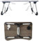 Mesa de cama para laptop, escritorio de pie para sofá, desayuno, bandeja de café plegable, soporte de lectura para sofá, suelo (60 x 40 cm) (madera oscura)