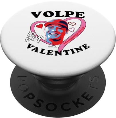 Anthony Volpe New York Baseball ist mein Valentinstag MLBPA PopSockets mit austauschbarem PopGrip