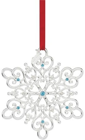 Lenox 895948 2024 Snow Majesty Ornament, 20th Edition, Christmas