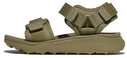 Fitflop Women's NEO-D-HYKER (XT) W/Resistant ADJ. Outdoor Sandals, Olive, 6 UK