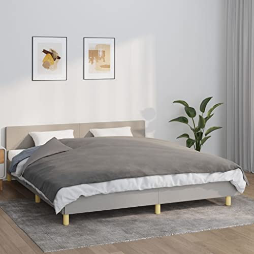 LAPOOH Gewichtsdecke mit Bezug Grau 155x220 cm 7 kg Stoff, Bettdecke, Sommerdecke, Blanket, Steppdecke, Schwere Decke Zum Schlafen, Bettzeug - 350830