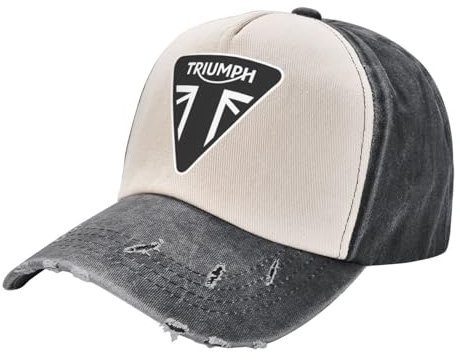 Sonnenhut Männer Triumphs Motorrad Unisex Stil Baseballmützen Distressed Gewaschene Hüte Kappe Vintage Outdoor Workouts Verstellbare Sonnenkappe Papa Geburtstagsgeschenke