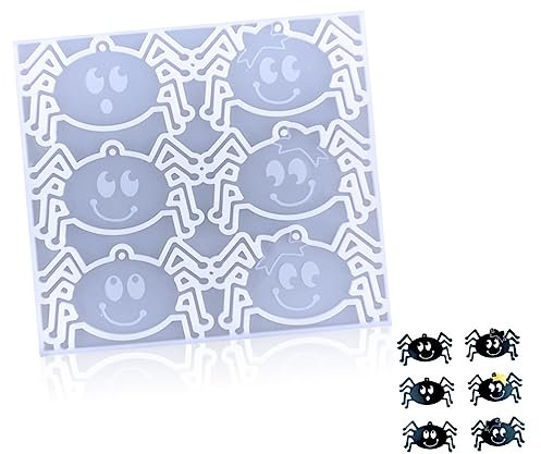 SEWACC 3St Form für Spinnenanhänger Gießformen für Kerzen aus Epoxid DIY-Versorgung halloween dekoration halloween-dekoration basteln ohrringe Silikonformen selber machen DIY zubehör Weiß