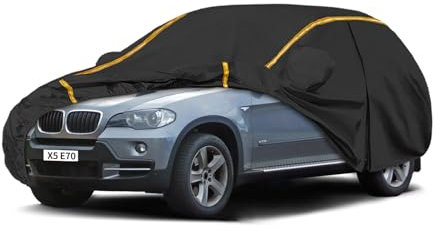 Bâche Voiture pour 𝐁𝐌W X5 E70 SUV(2007-2013),Housse de Voiture Exterieur Respirante et Étanche Bâche Voiture Protection Anti-UV Anti-Neige Anti-poussière Anti-Pluie Anti-Soleil