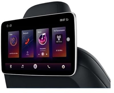 WESLNN Car Screens Rear Seat Monitor Headrest TV Screen Auto WiFi Movie Online Video Player(2Units Full Screen)