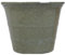 Gardenesque 40cm Recycled Plastic Outdoor Plant Pot, Frostproof and UV Resistant with Drainage Holes, Ribbed Design and Glaze Finish, Lightweight Recycled Plastic, H31 x W40 cm - Sage Green