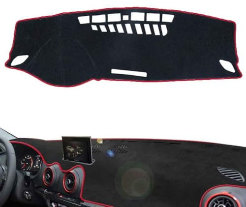 HYJHS Auto Armaturenbrett Abdeckung für Audi A3 8V 2013-2019, Kratzfeste Innen Instrumententafel-Teppiche, Sonnenschutzmatten Auto Zubehör