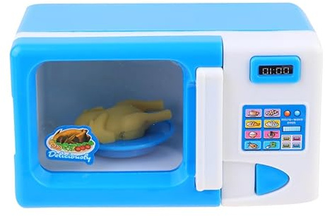 Alasum Boy Girl Pretend Play Microwave Toy Home Appliances Educational Playset for Girl for Role Play and Learning Activities