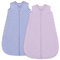 Unnivoll Schlafsack Baby 1.5 Tog Babyschlafsack 0-6 Monate 2er Pack Schlafsack Winter Herbst 67 cm für Jungen Mädchen Neugeborene Taro Lila