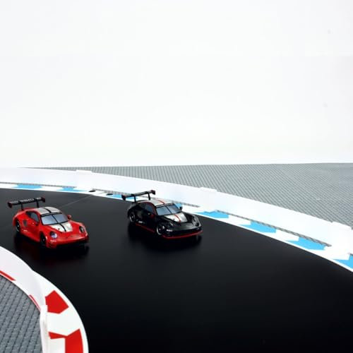 Overdrive-Racing Bande für Carrera Hybrid Sturmkind - 1,75m / 6,30m / 12,20m - Leitplanken Zaun Fangzaun Begrenzung Kurven Gerade, Farbe:Weiß, Länge:6.30 Meter