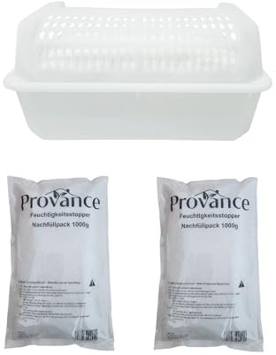 1-12 Boxen XL Luftentfeuchter Sets mit 2x1000g Granulat Raumentfeuchter (1x Box plus 2x 1000g Granulat)
