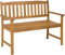 FANTASK Gartenbank Holz, Holzbank wetterfest, 2-Sitzer Sitzbank aus Akazienholz, Balkonbank bis 360 kg belastbar, 110 x 56,5 x 86 cm, Natur