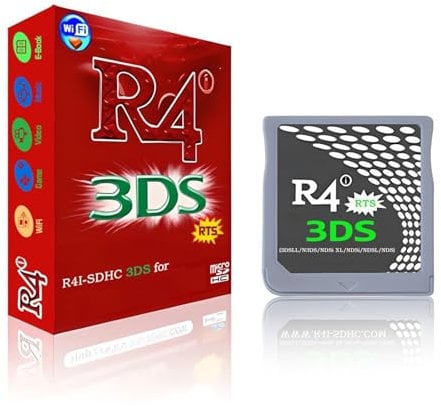 R4i RTS Flash Card, 32GB TF Card, Preloaded Games, NDS Adapter, Real-Time Save, Auto-Update, Supports All NDS Series
