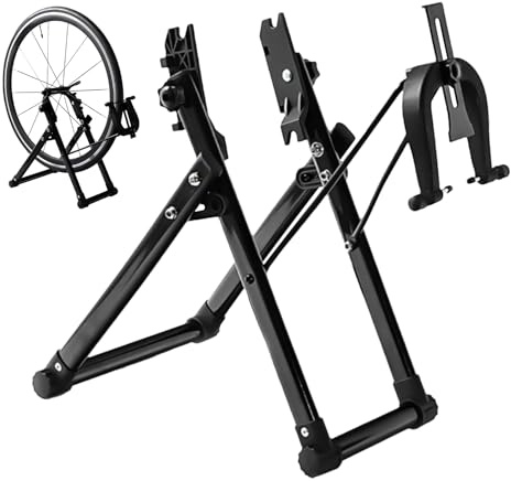 Bkljkf Zentrierständer für Fahrradreifen, 47,7 x 28,8 cm, Reparaturhalterung, für und Reifen, Fahrrad, Eisen, Werkzeug, Kalibrierung, hohe Präzision, 1800 g, für Mountainbike, Stadt, Straße