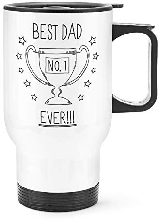 Best Dad Ever No.1 Travel Mug Cup with Handle