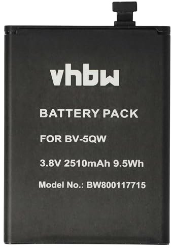 vhbw Akku kompatibel mit Microsoft/Nokia Lumia RM927 | 930, 929 Handy Smartphone Telefon (2510 mAh, 3,8 V, Li-Ion)