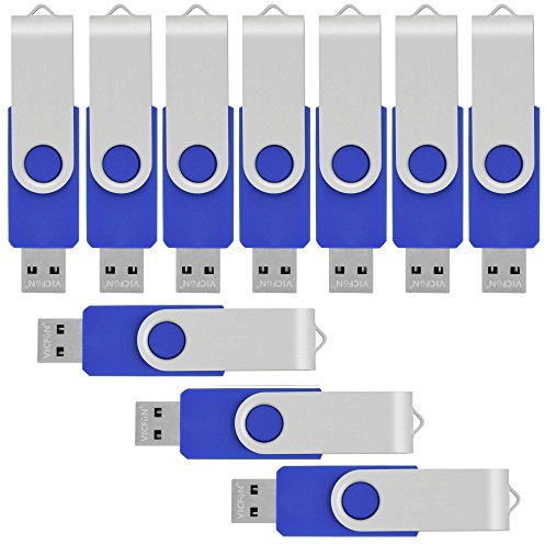 VICFUN 100 Pack 16GB USB Flash Drives Bulk 16GB Flash Drive 100 Pack USB2.0-Blue