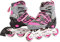 Kids Globe Street Rider Inlineskates (Inliner) rosa/grau, verstellbar von Größe 33-36 abec7 Alurahmen – 720235