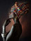 Bilder Auf Leinwand,Afrikanische Nackte Frau Indischen Stirnband Portrait Dekor Leinwand Gemälde Kunstdruck Poster Bild Wand Schlafzimmer Wohnzimmer Dekoration Malerei Wandbild, 70 X 100 cm