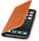 WIIUKA Echt Ledertasche - TRAVEL - Hülle für iPhone 11 Pro, Kartenfach, extra Dünn, Tasche Cognac Braun, Leder kompatibel mit Apple iPhone 11 Pro