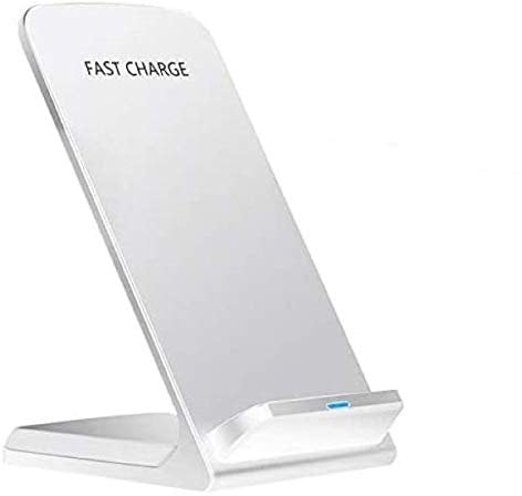 Tec-Digi Mobile Phone Wireless Qi Charger, Qi-Certified iphone Samsung Phone Fast Charger, white