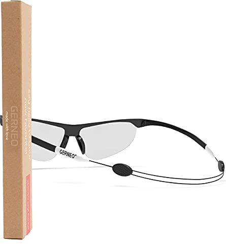 GERNEO® - DAS ORIGINAL – verstellbares Sportbrillenband – Brillenband & Brillenkordel fester Halt Anpassbares-Brillenbandand – Brillenzubehör (1x weiss)