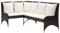 vidaXL Garten Ecksofa 2-TLG. Gartensofa Sofa Lounge Gartenmöbel Sitzgruppe Garnitur Rattansofa Gartenset Sitzgarnitur Poly Rattan Braun