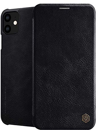 Nilkin Qin Premium ECHT Leder Flip Klapp Handytasche Handyhülle Buch Tasche kompatibel mit Samsung Galaxy S20 (G980F)