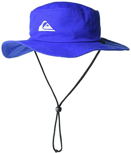 Quiksilver Men's Bushmaster Sun Protection Floppy Visor Bucket Hat, Nautical Blue, S-M