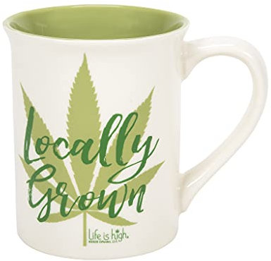 Enesco Our Name is Mud Life is High Lown Leaf Kaffeetasse, 473 ml, mehrfarbig